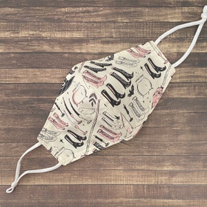 Halloween “Witching Hour” Pattern Cotton Face Mask (Reversible and Adjustable Straps)