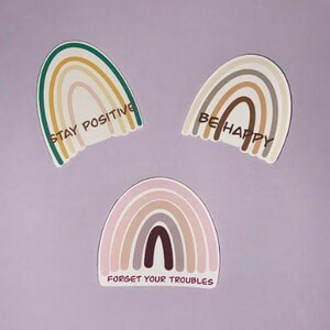 Inspirerende regenboogstickers