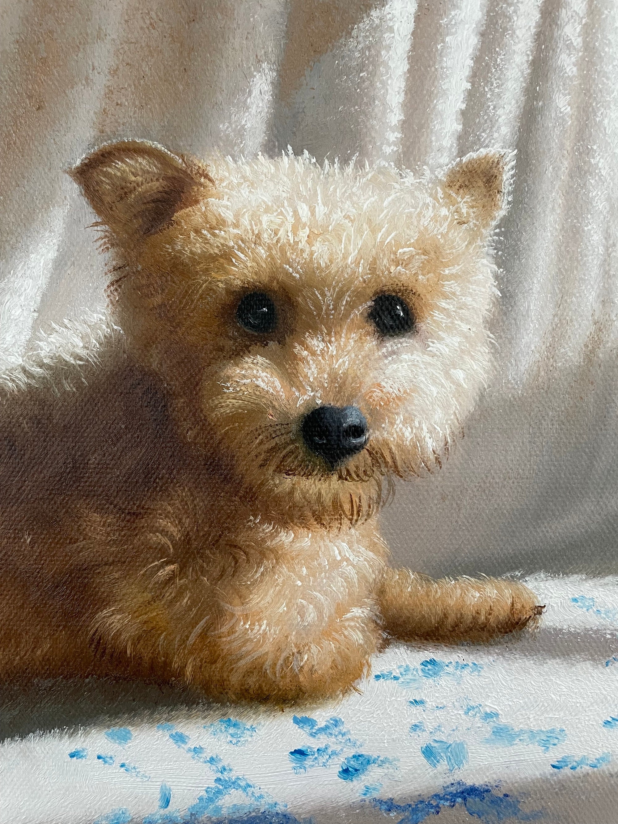 Pet Portrait Custom Dog Portrait Painting on Canvas - Etsy