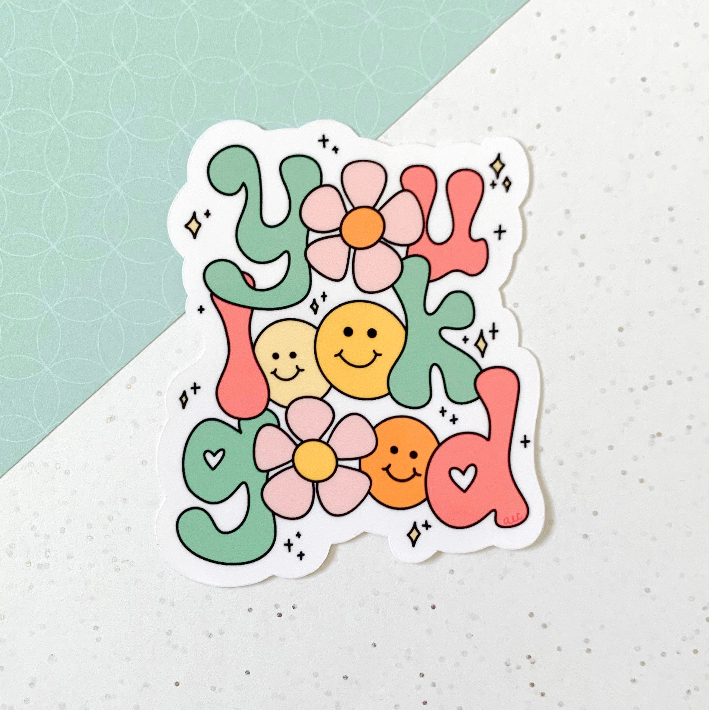 Choose Happy  Sticker for Sale by Crafty-10  Happy stickers, Preppy  stickers, Positivity stickers