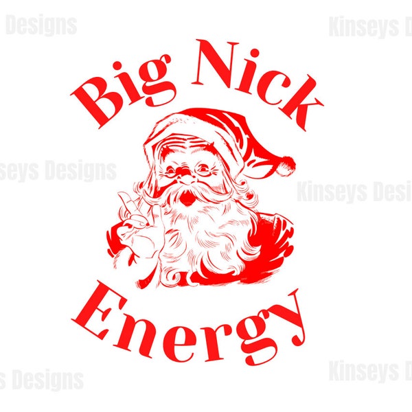 Big Nick Energy Santa SVG