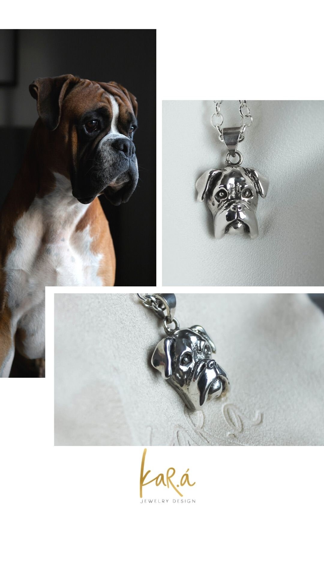 BOXER DOG PENDANT Etsy