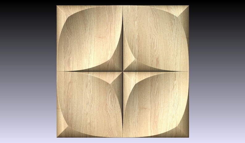 3d Stl Model-panel for Cnc Router. Aspire Vcarve Artcam - Etsy
