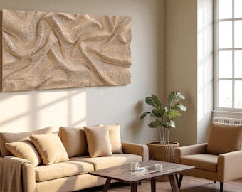 Draped Fabric 3D STL Wall Panel, CNC Router Carving Model (Digital Download 1100x600mm)