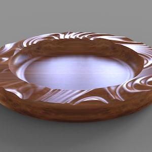 Organic Tray CNC-Dateien für Holz, STL-Datei, digitaler Download