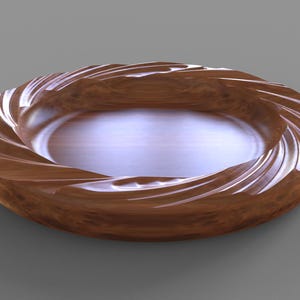 Organisches Tablett CNC-Dateien für Holz, Stl-Datei, digitaler Download