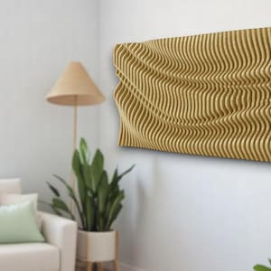 Wavy Wall Decor, Parametric CNC Files, Digital Download