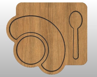 Serving Plate, Cnc Files, 3D STL Vector Plans (Digital Download)
