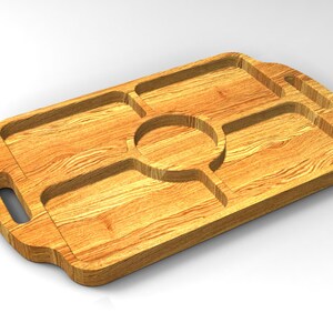 Bandeja de servicio CNC, archivos vectoriales STL 3D (descarga digital)