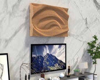 Parametric wall art design • Cnc cutting files • For routers & lasers • Instant Download