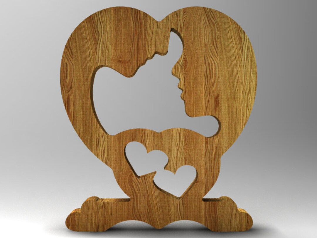 Statue Valentines Day / CNC File / CNC Files for Wood / CNC Router File