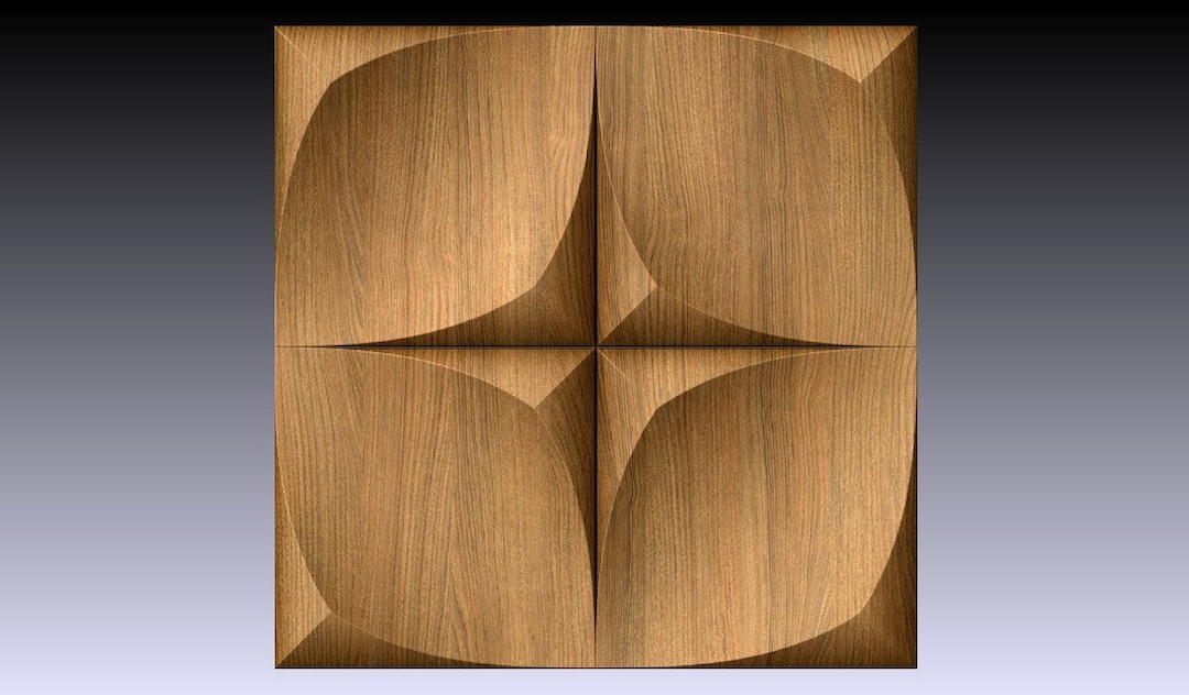 3d Stl Model-panel for Cnc Router. Aspire, Artcam, Carveco, Fusion 360 ...