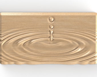Rain Drop-3d stl model for cnc router.  Aspire,  Artcam, Carveco, Fusion 360, etc.