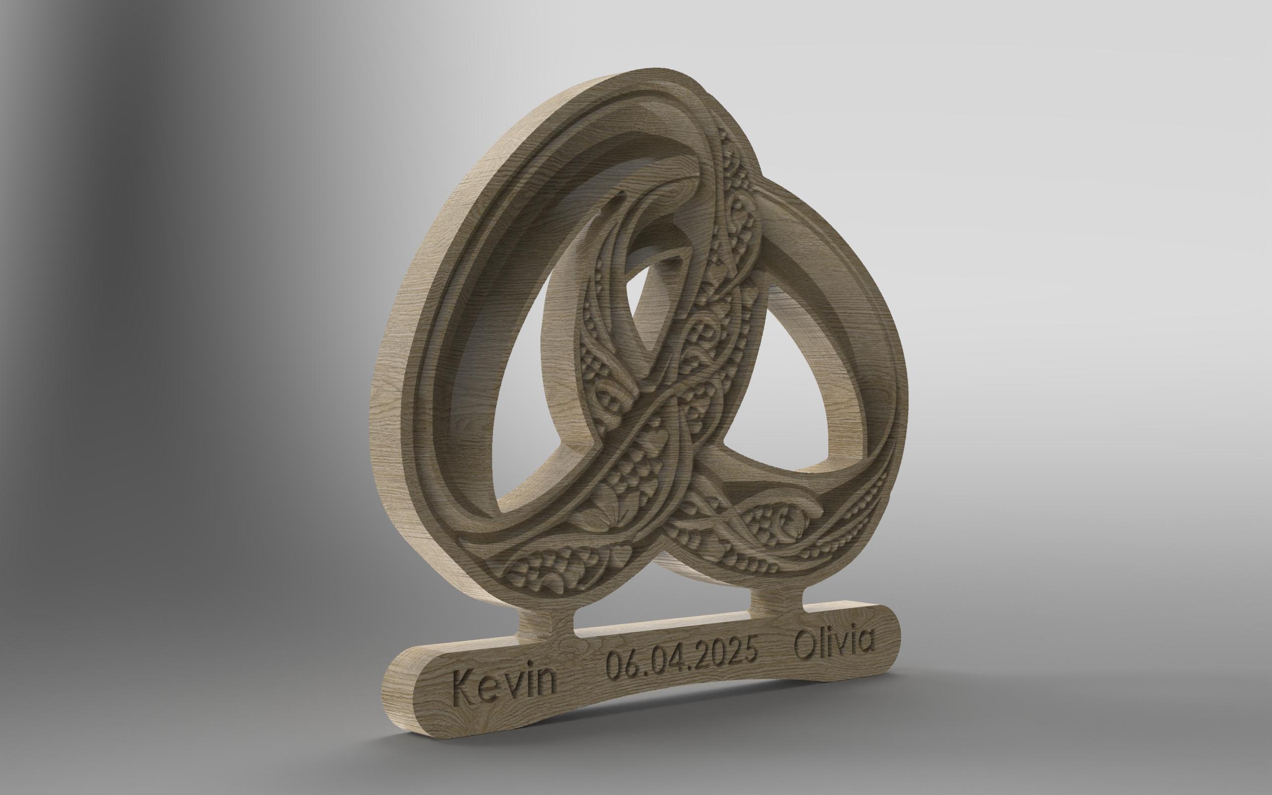 Wedding Rings, Vector CNC File, Personalized Wood Sign (svg, Pdf, Ai ...