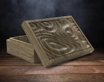 Jewelry Box - Files for CNC (stl, ai, svg, dxf, pdf)