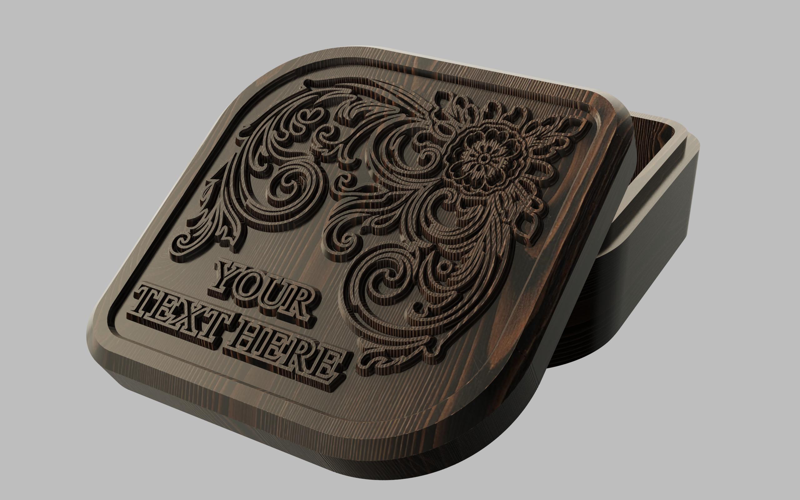 Jewelry Box, Files for CNC in Ai, Dxf, Svg Formats. Instant Download ...