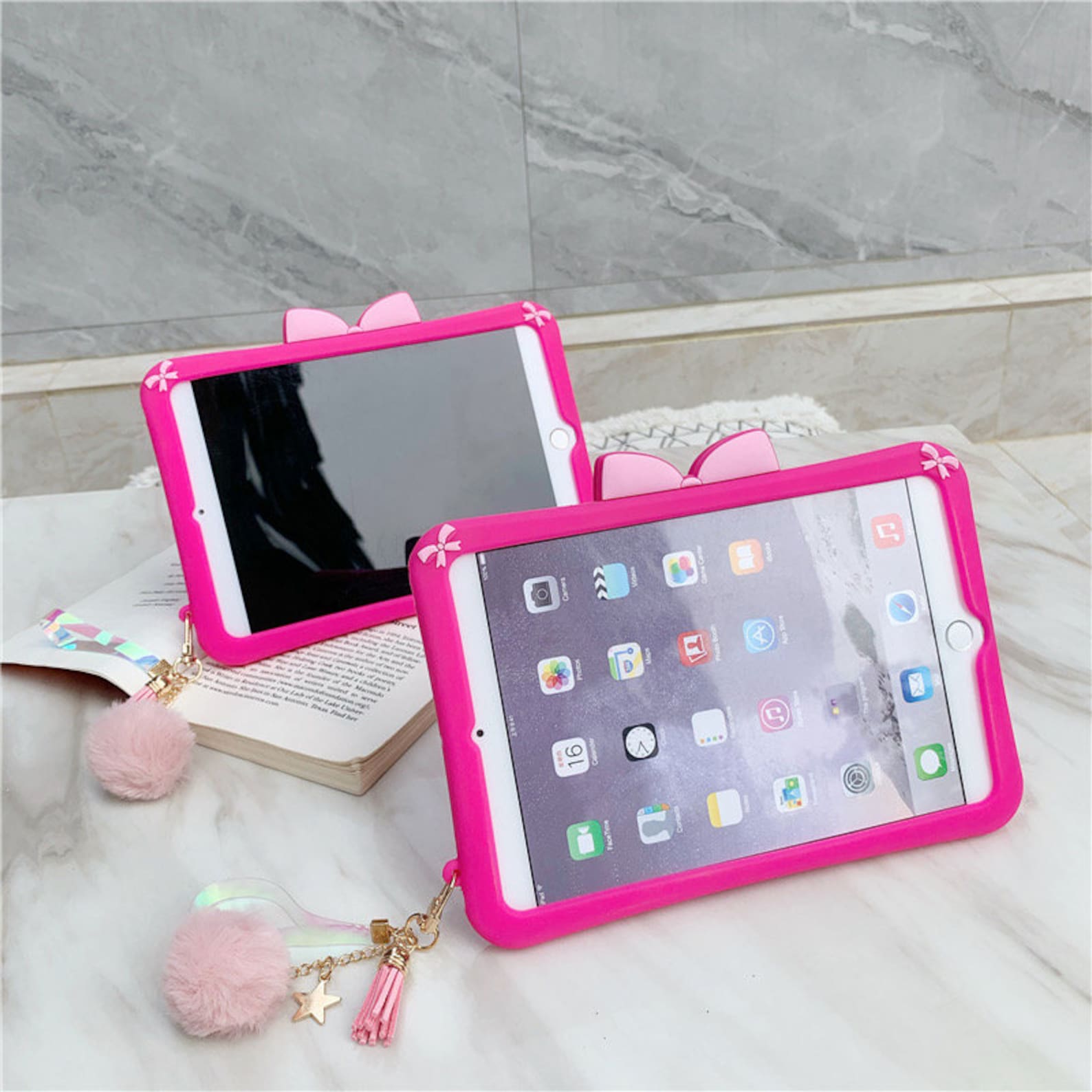 Pink Barbie iPad Case with Stand Etsy