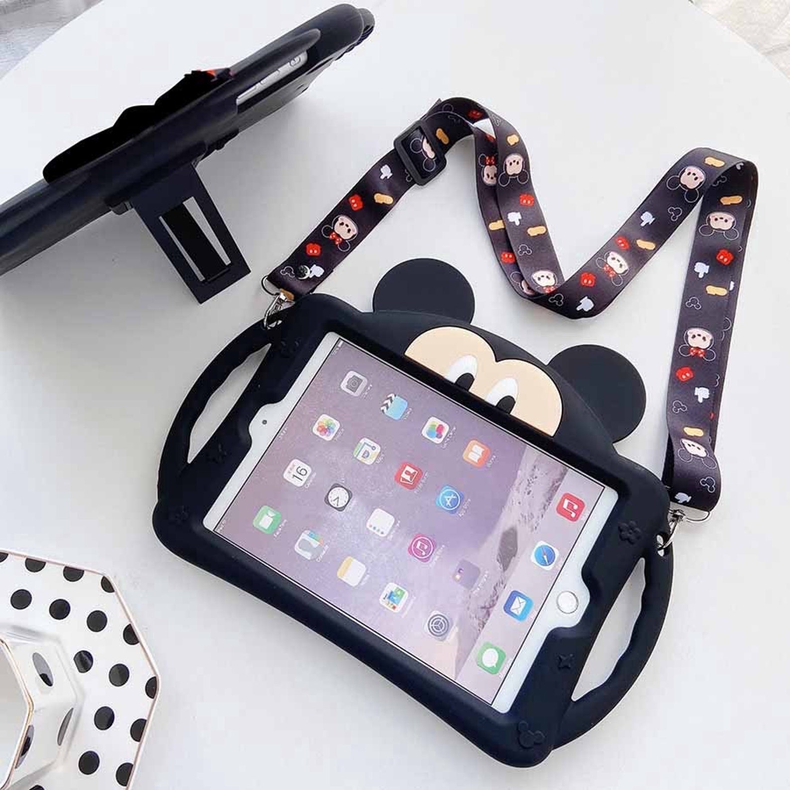 Cute Mickey Mouse Black iPad Case Etsy
