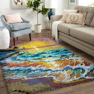 Tapis de chambre à coucher : kits de crochets pour retraites confortables - Grand kit de tapis à crochets pour adultes