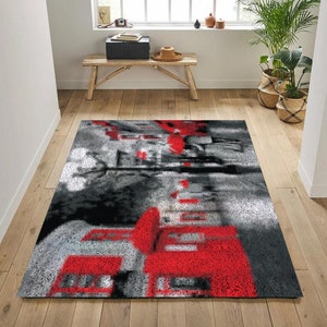 Street Latch Hook Rug Kits style Plush Wall Tapestry Kits DIY Carpet Rug Chunky Yarn Arts Cushion Crocheting Floor Mat Crafts