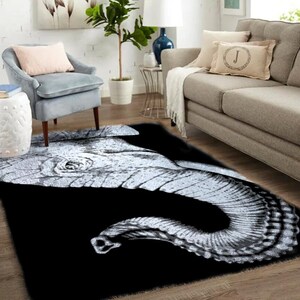 Alfombra de animales: patrón botánico vibrante, decoración de bricolaje, regalo único para el hogar o para él
