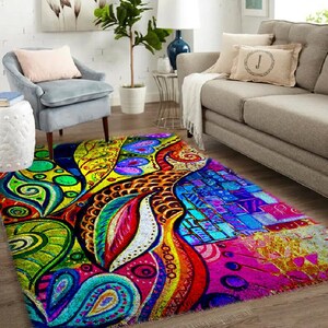 Contemporary Latch Hook Kit and Rug: Modernize Your Living Space