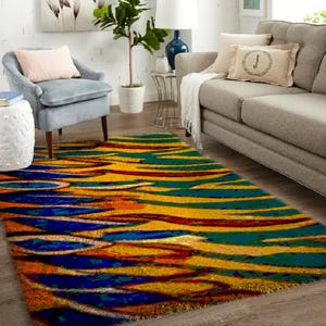 For the Gentleman Crafter: Latch Hook Rug Kits - Latch Hook Kits, Large Latch Hook Rug Kit for Adults Latch Hook Kits with Printed Canvas