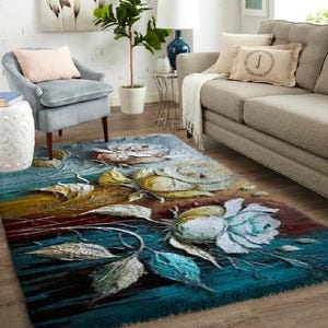 Latch Hook Kits, Large Latch Hook Rug Kit for Adults Latch Hook Kits with Printed Canvas - Personalized Rug for Grandparents' Home