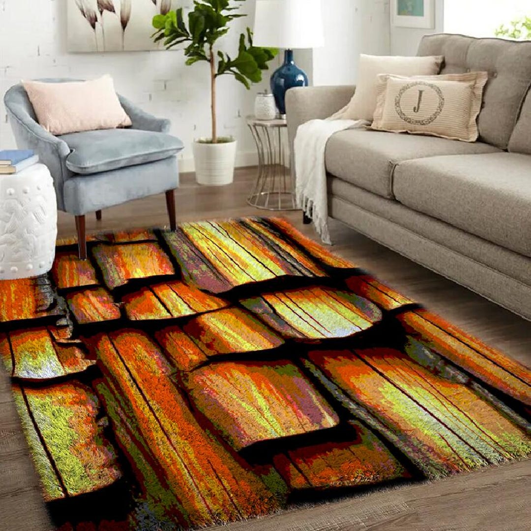 Floor Rug Pattern Exotic Floor Pattern Latch Hook Rug Kit: Large DIY Wool Rug (33x24in ...
