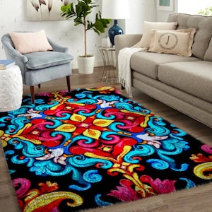 Muster Knüpfhaken Kits, Große Knüpfteppich Kit für Erwachsene Knüpfhaken Kits mit bedruckter Leinwand / multifunktional / Wandteppich / Teppich / Geschenk
