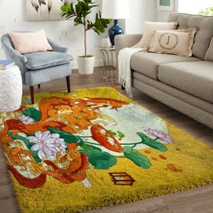 Ensemble de tapis à crochets pour enfants, grand ensemble de tapis à crochets pour adultes Ensembles de crochets pour loquets avec toile imprimée