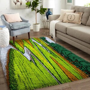 DIY  Latch Hook Kits"rural", Latch hook rug, Half Cross Stitch Kit, Embroidery kit, Latch Hook Cushion Cover Hobby & Crafts,