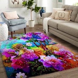 Artistic Latch Hook Kit and Rug: Craft Your Own Abstract Wall Hanging
