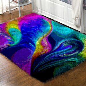 Colorful Latch Hook Kit for Crafting Your Personalized Latch Hook Rug!