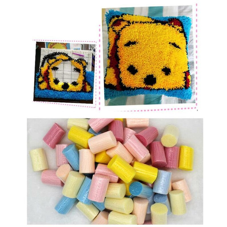 Latch Hook Kits Make Your Own Cushion Landscape Preprinted Etsy