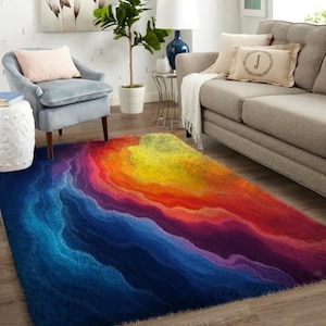 Latch Hook Kits, Large Latch Hook Rug Kit for Adults with Printed Canvas - DIY Your Own Colorful Home Décor