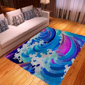 Latch Hook Kits, Colorful Creations: Latch Hook Rug Kit for Unique Interior Design