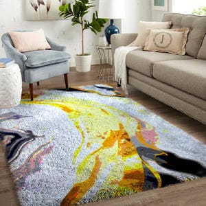 Embrodiered Rug DIY: Add Elegance to Your Home - Latch Hook Kits, Large Latch Hook Rug Kit for Adults Latch Hook Kits with Printed Canvas