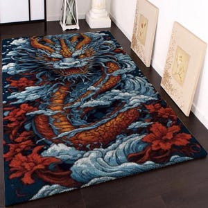 Cadeaux d'anniversaire : tapis à loquet pour les jours de fête - Grand kit de tapis à loquet pour adultes Kits de loquets avec toile imprimée