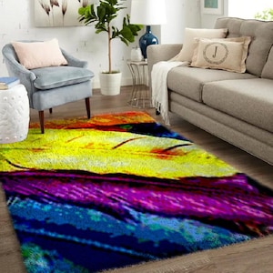 Couples' Rug Kits: Love's Creation - Latch Hook Kits, Large Latch Hook Rug Kit for Adults Latch Hook Kits with Printed Canvas