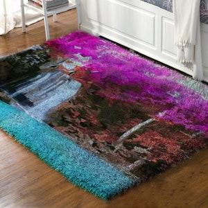 Latch Hook Rug ，Latch Hook Rug Kit with Printed Canvas - Fun DIY Craft