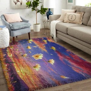 Handgefertigtes Knüpfteppich-Set - Hochwertiges Garn und Bedruckte Leinwand