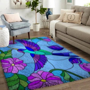 Bird Latch Hook Kits, Large Latch Hook Rug Kit for Adults Latch Hook Kits with Printed Canvas Christmas  Decoration