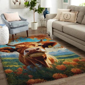 Tier-Klapphaken-Kits, großer Knüpfhaken-Teppich-Kit für Erwachsene mit bedruckter Leinwand - Vatertagsgeschenk: Ein handgefertigter Tribut
