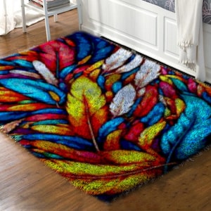 Customized Latch Hook Rug and Kit - Make a One-of-a-Kind Floor Piece!