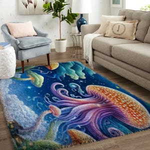Latch Hook Kits, Large Latch Hook Rug Kit for Adults with Printed Canvas - Sea World