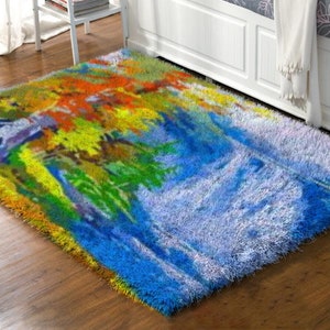 Latch Hook Rug ，Premium Latch Hook Rug Kit, High-Quality Yarn and Canvas