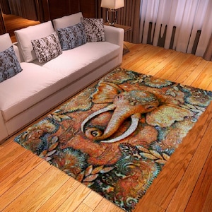Oriental Vintage Latch Hook Kit and Rug: DIY Rugs with an Antique Charm