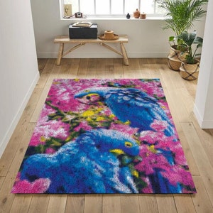 Animal Bird Latch Hook Rug Kits style Plush Wall Tapestry Kits DIY Carpet Rug Chunky Yarn Arts Cushion Crocheting Floor Mat Crafts