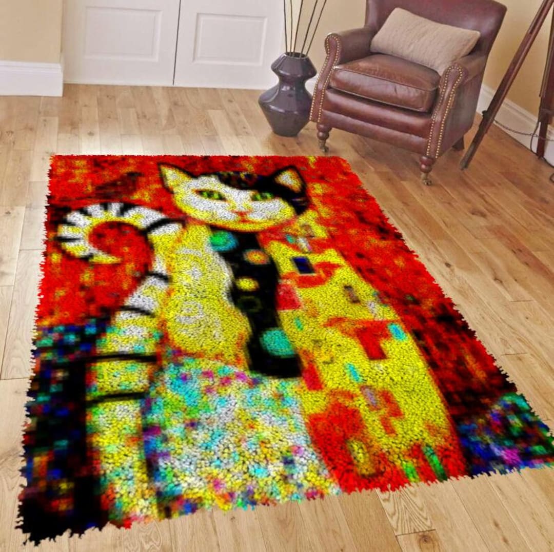 Unleash Your Creativity With Latch Hooking: Handmade Rugs - Etsy